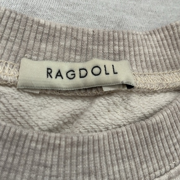 NWOT Ragdoll LA, Oversized, Long Sleeve, Crew Neck Sweatshirt Size L - Picture 3 of 11